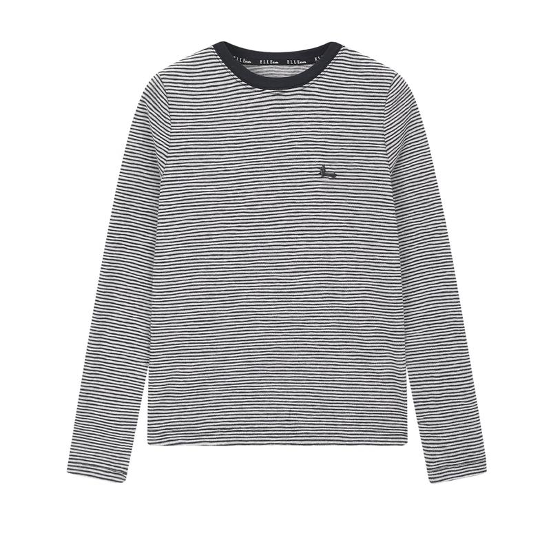 ELLE KIDS Girls  Classic Stripe Long Sleeve T-Shirt 165