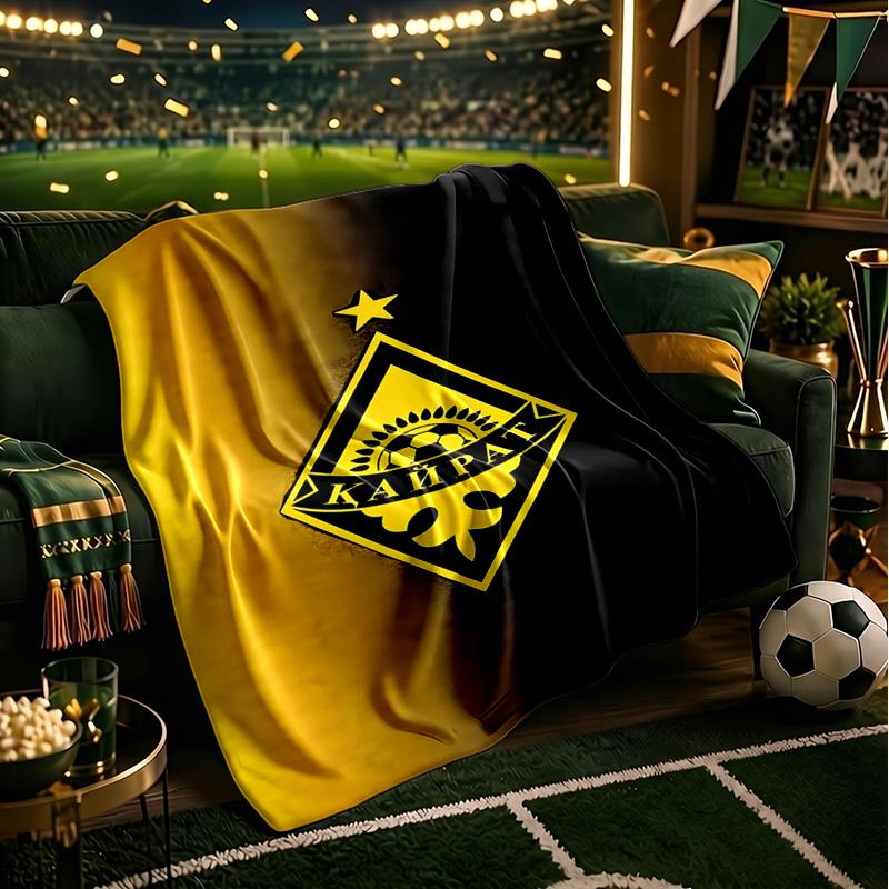 Gelb Schwarz Kairat Decke Leicht Ideal Bettdecke Perfekt für Reisen, Camping, Wohnzimmer, Büros, Sofas, Ventilator Weihnachtsgeschenk