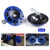 2Pcs/Set Universal Hella 12V 115DB Electric Blast Tone Air Horn Kit (Blue)