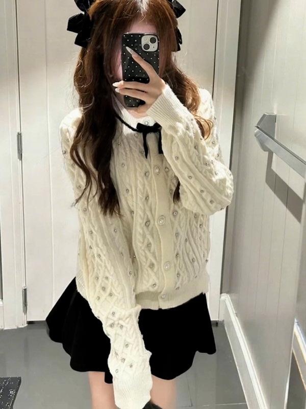 

Women s Black Wool Knit Pleated A-Line Skirt - Autumn/Winter Versatile Base Layer Skirt One Size чёрный