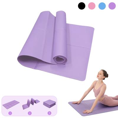 Foldable Yoga Mat Eco Friendly EVA Folding Travel Fitness Exercise Mat 3mm/4mm Thicknesses for Yoga Pilates and Floor Worko Practical Use