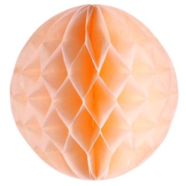 

Бумажный шар-соты Цветок-фонарь из бумаги-соты, Вечеринка по случаю дня рождения Предложение Свадьба Открытие магазина Украшение колонны шарами-сотами peach color 6 inches (diameter 15 cm)