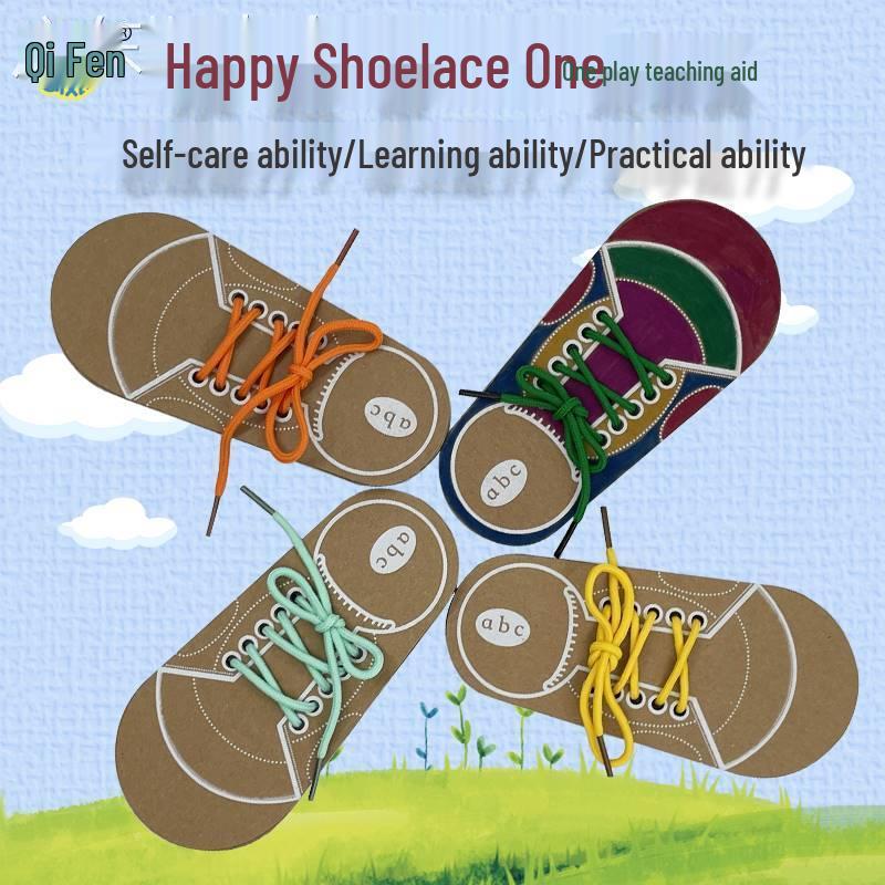 

Montessori Shoelace Tying Toy: Educational Aid for Early Learning and Kindergarten Standard