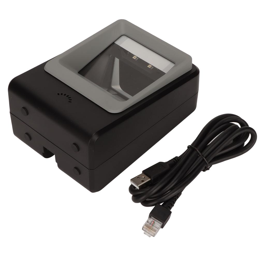 QR Code Scanner High Sensitivity 1D 2D Code Scanner Desktop Wired Barcode Scanner for Supermarkets Shops