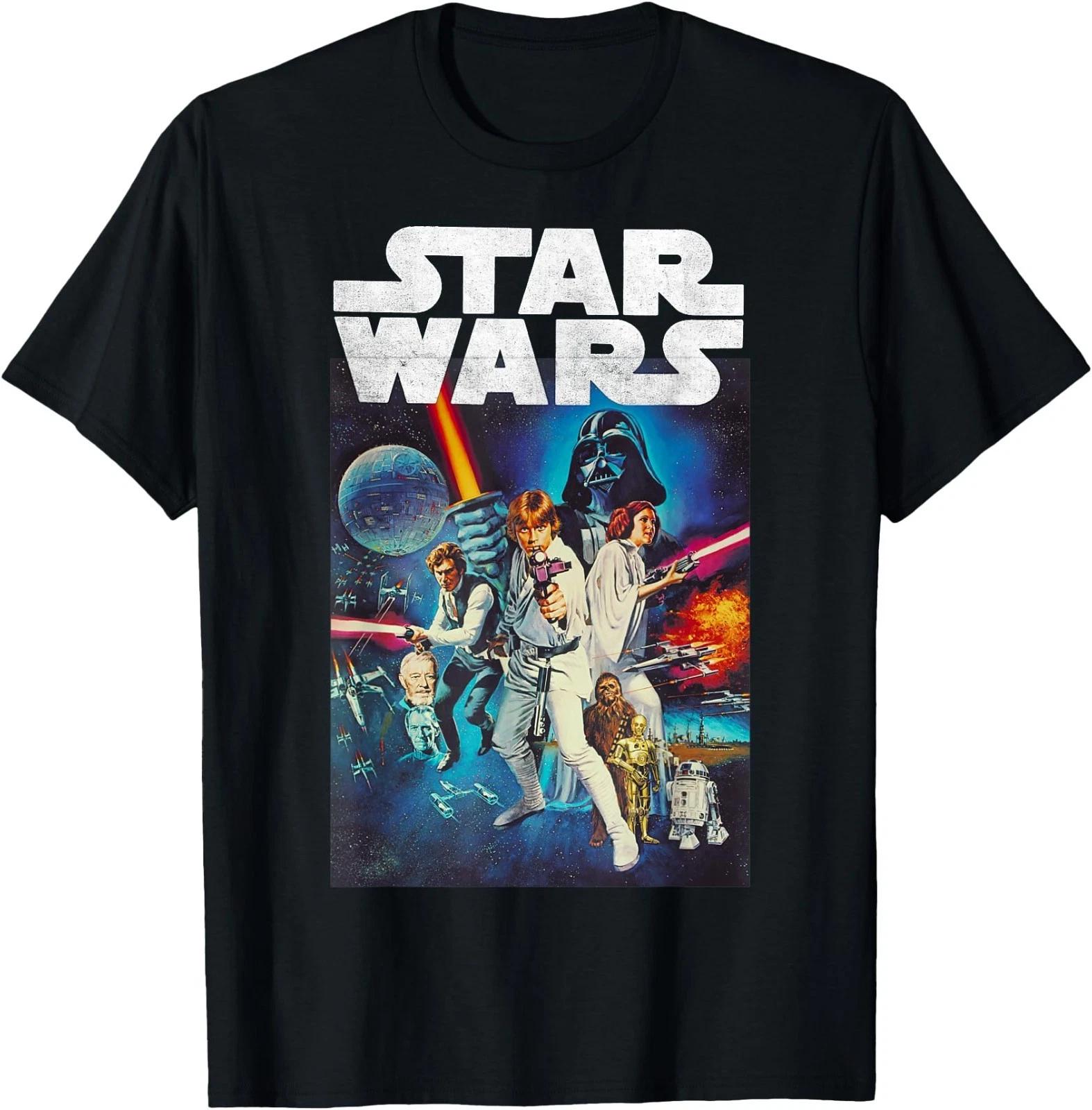 Star Wars Vintage Cast Poster + T-Shirt S