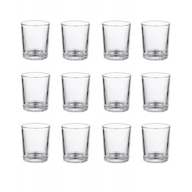26ml Bullet Cup Restaurant Specific Wine Glasses 12pcs Set Classic Style Transparent Chinese Small Wine Glass Whiskey Vodka Cups