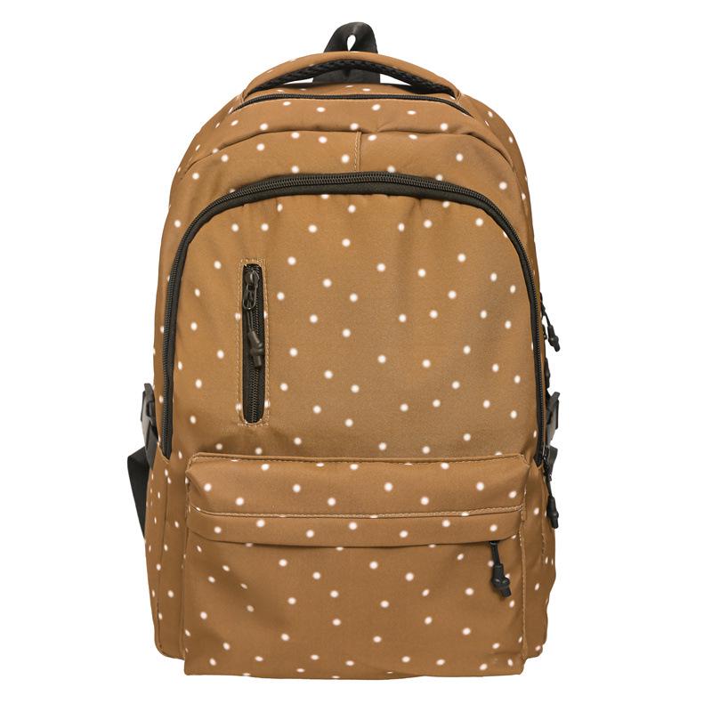 

Японський рюкзак у горошок для старшокласників - Унісекс, Ідеально підходить для додаткових занять та подорожей 31x18x41cm хакі