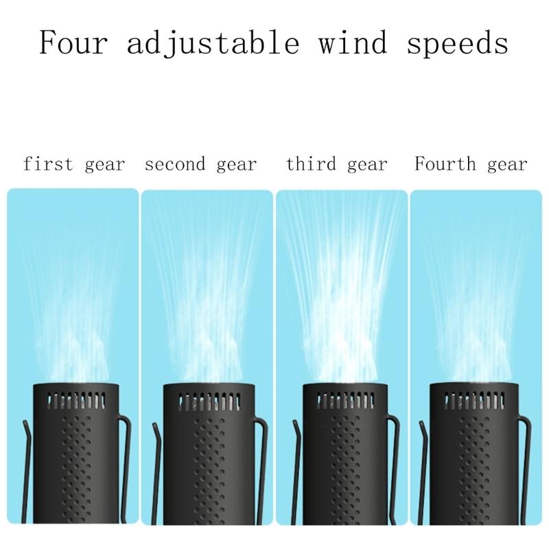 Wearable Waist Fan Small Clip Fan Rechargable Cooling Fan ABS Texture Portable Fan Present for Sports Enthusiasts
