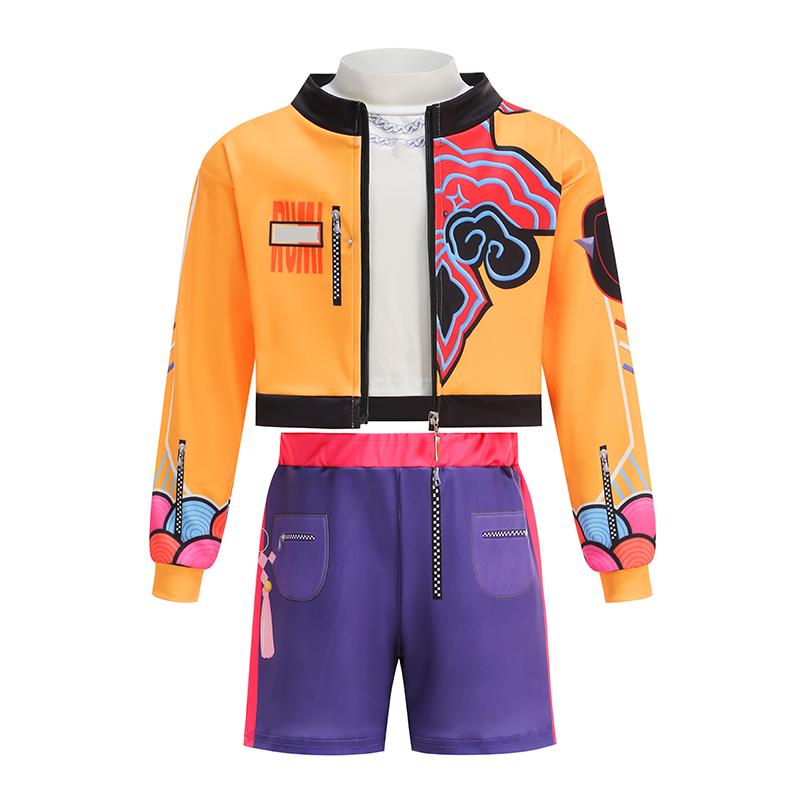 Girl Cosplay Singer Fashion Spring Summer Clothes Stage Performance Dress Up Uniform Children Show Party Costumes