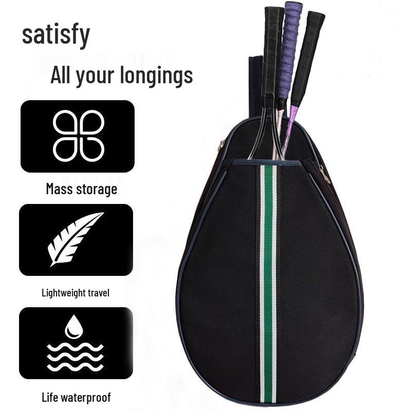 2026 Neue Tennis- & Badminton-Schlägertasche - Stilvolle Einzel-Schulter-Crossbody-Tasche für Erwachsene, Unisex Handgehaltene Sporttasche
