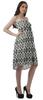 Moomaya Kvinner Sundresses Tube Kjole Trykt Smocked Kvinner Boho Kne Lang