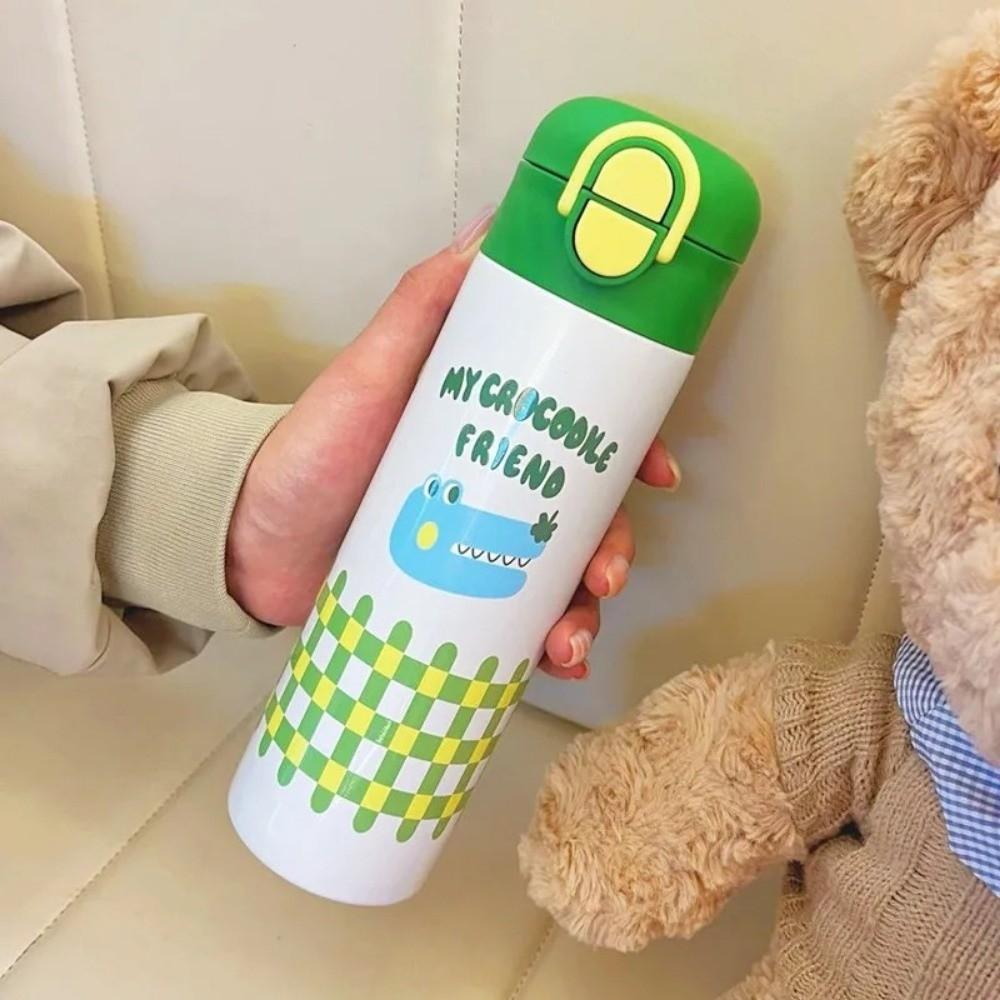 316 Stainless Steel Vacuum Flask 460ml Thermos Water Bottle Cartoon Insulation Cup  Student