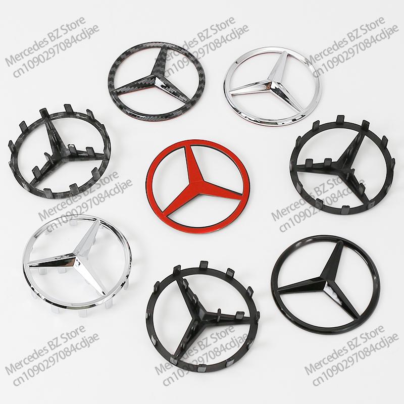 ABS 52mm 57mm Car Steering Wheel Logo Badge For Mercedes Benz C E S Series CLA CLS W212 W205 W204 Emblem Styling Accessories KUVWX1