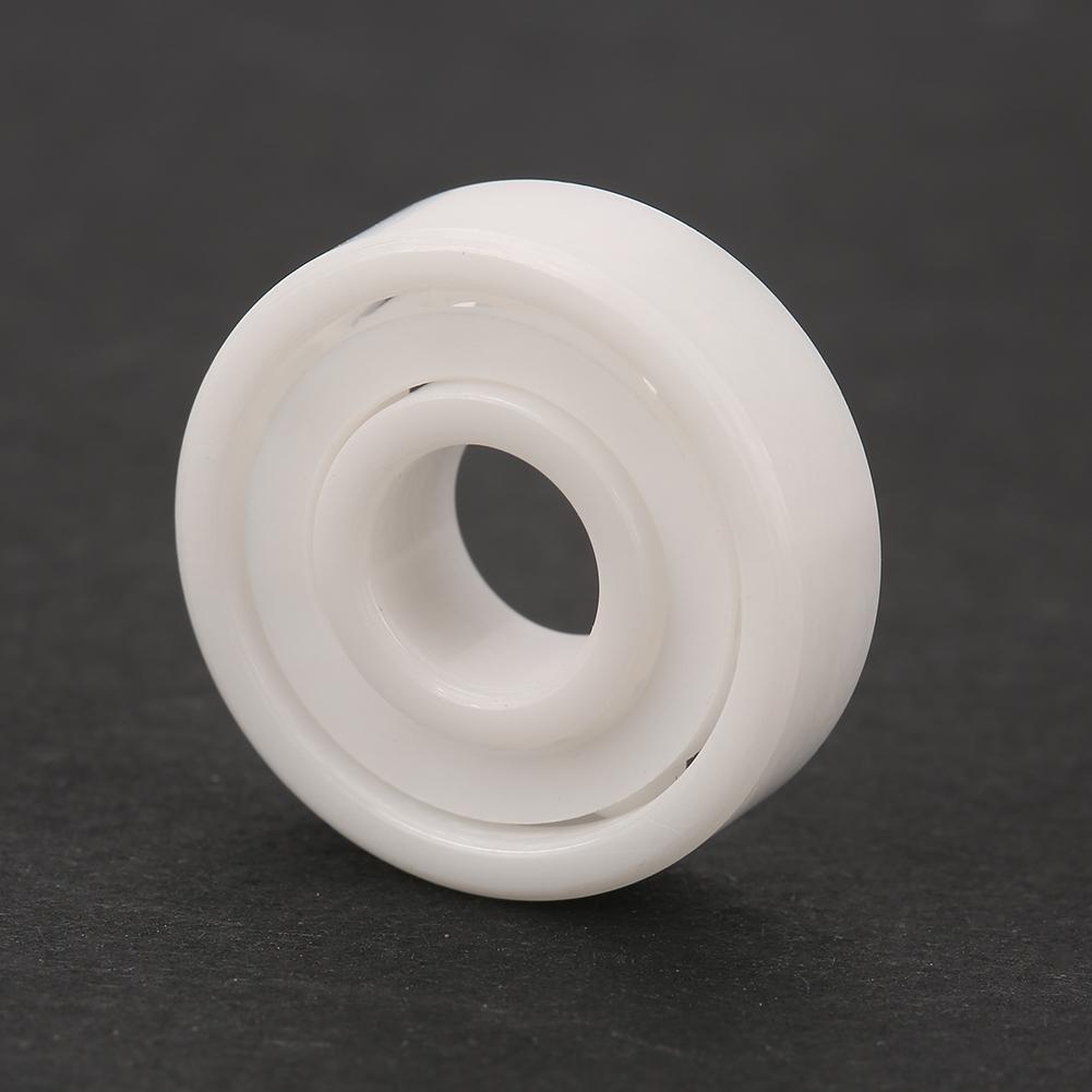 8pcs White Color ZrO2 Full Ceramic Miniature 608 Ball Bearing 8x22x7mm