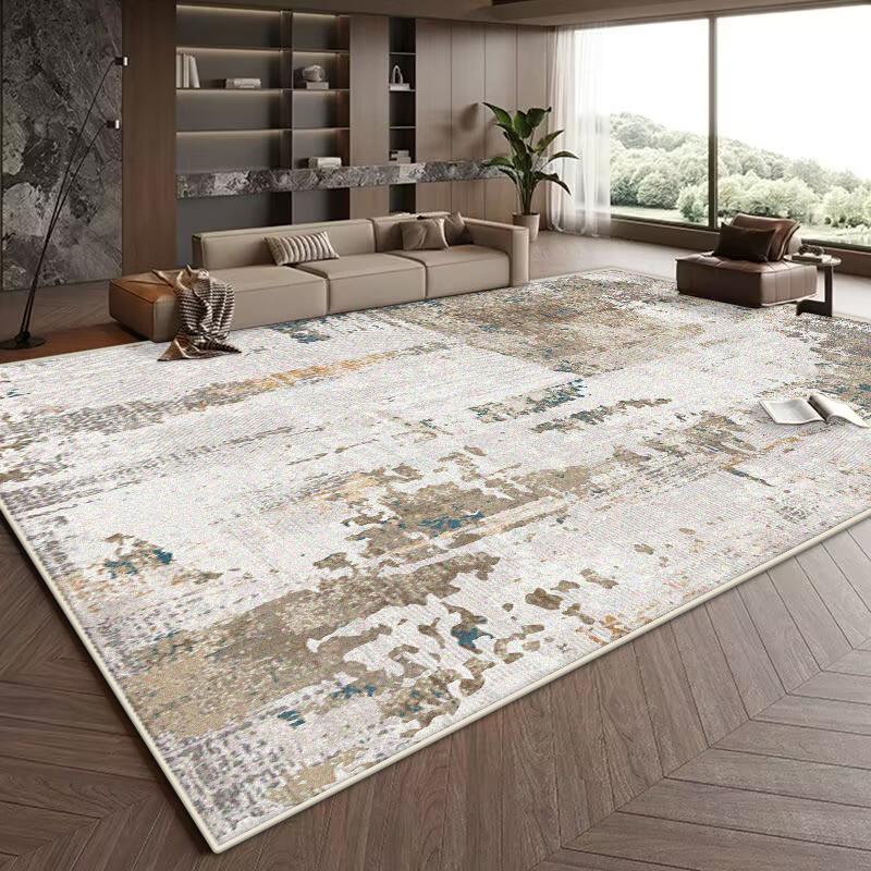 Nordic Abstract Style Carpet Living Room Ink Wash Decoration Bedroom Lounge Non-slip Washable Rug Home Bedside Soft Floor Mat