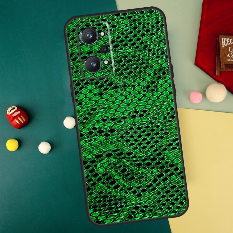 Snake Skin For Realme 15 10 11 12 13 14 Pro Plus C65 C67 C75 C63 C61 C55 C51 C53 C35 GT6 GT7 Pro Case