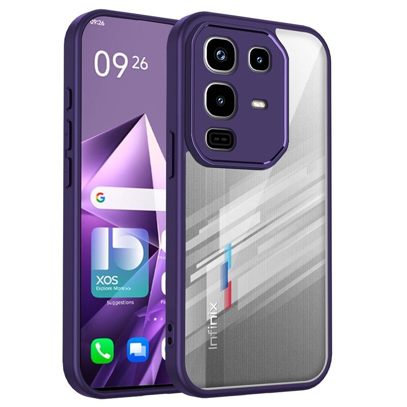 Transparent Silicone Case For Infinix Note 50 40 Pro Note50 note40 Pro Plus 40S 40X 50X 4G PC Back TPU Bumper Shockproof Cover