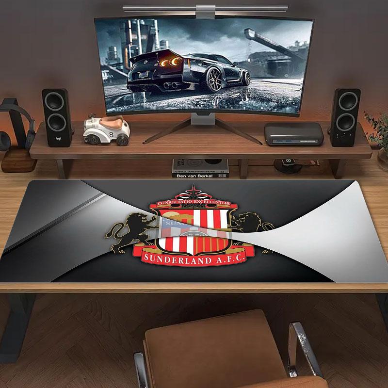 Sunderland Association Football Club Logo Large Size Mouse Pad Large Gaming Table Cushion Non-slip Laptop Tablet Big Mousepad XXL Mat Mini PC Playmat