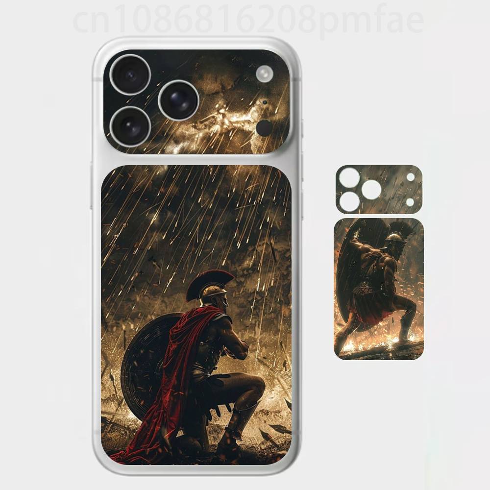 

Cool Sparta Premium Skin Wrap for iPhone 17 Pro/Max, Back Frame Camera Protective Decal (Not Case) iPhone17promax