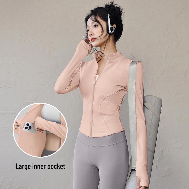 Women s Quick-Dry Long Sleeve Yoga & Running Jacket – Breathable, Slim-Fit Fitness Top xl