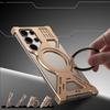 For Samsung Galaxy S23 Ultra Magnetic Bumper Case Rotating Kickstand Metal Phone Cover