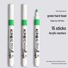 Black Acrylic Marker & Watercolor Brush Pen for Elementary Art - Washable & Layerable Colors for Kindergarten Drawing