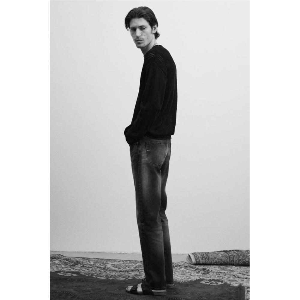 H M Relaxed Fit Jeans Black