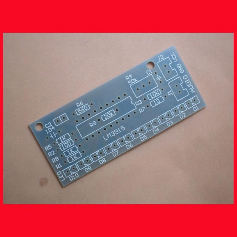LM3915 DIY Sound Level Indicator Set 10 LED Sound Spectrum Analyzers Suitable for Electronics Soldering Project Teaching