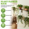 2/3Pcs Wall Plant Holder Set Metal Flower Pot Display Stand with Hook Rustproof Wall Storage Rack for Balcony Living Room Decor