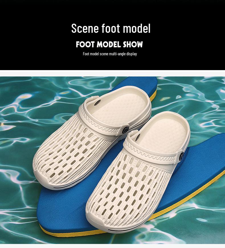 Herren Trendige EVA Sommersandalen: Step-On-Comfort Hausschuhe für drinnen und draußen