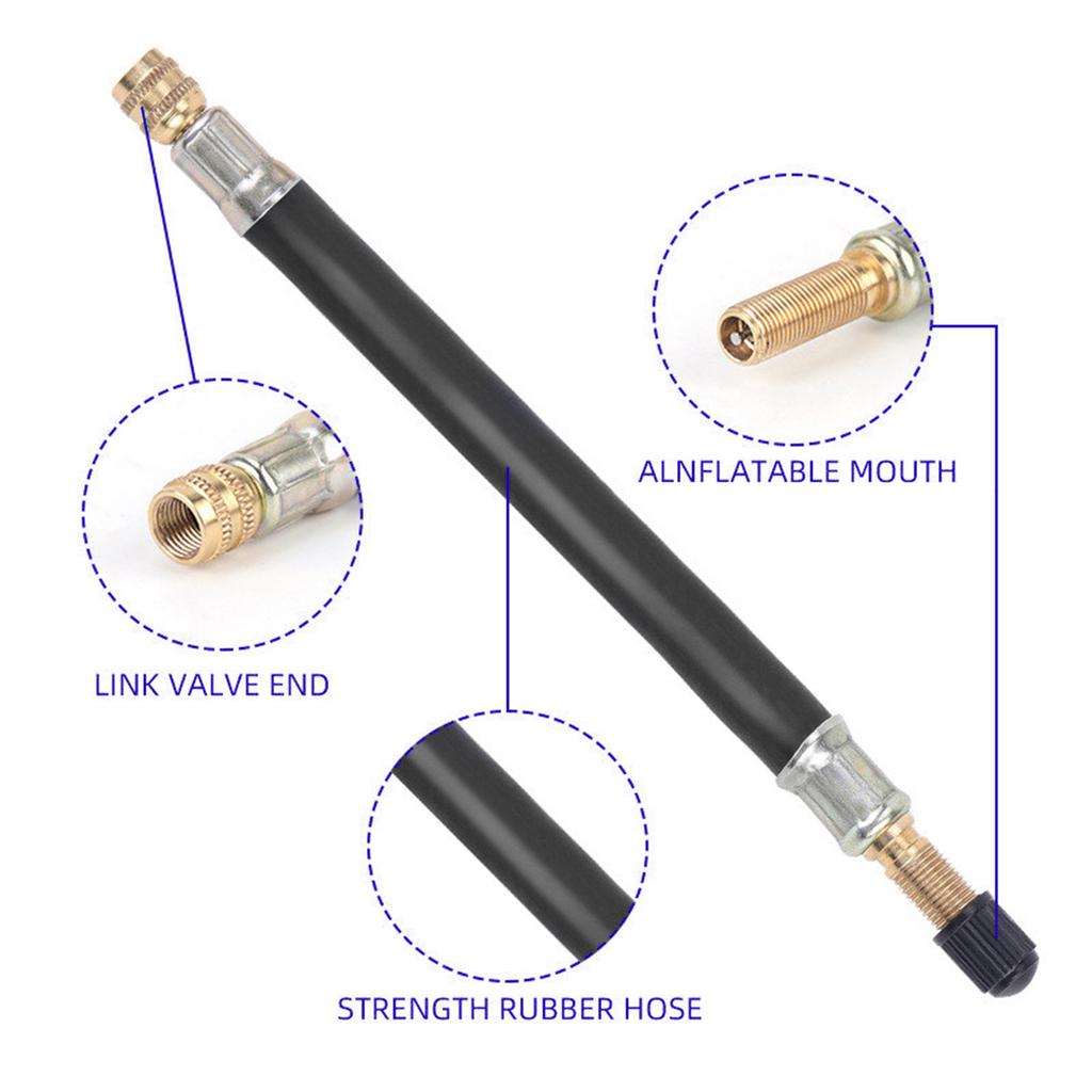 Tyre Valve Extension Replacement Flexible Valve Stem Extenders Copper Bend Tire Valve Adaptor Easy Installation
