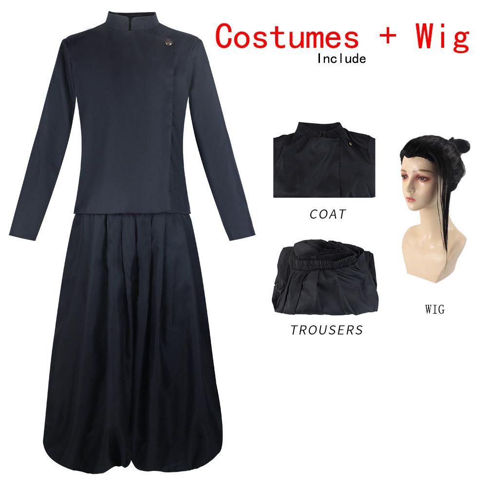 Anime Jujutsu Kaisen Geto Suguru Cosplay kostým Uniforma Geto Suguru Modrá školská uniforma Halloween kostýmy pre mužov Bpys