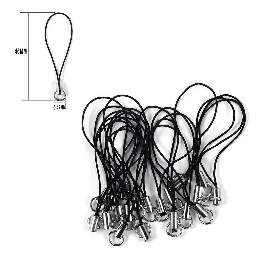 50 Pezzi Cordini Lariat Cordoncini Moschettone Corda Portachiavi Ganci Set Mobile Ciondoli Portachiavi Ciondolo Anello Portachiavi Accessori