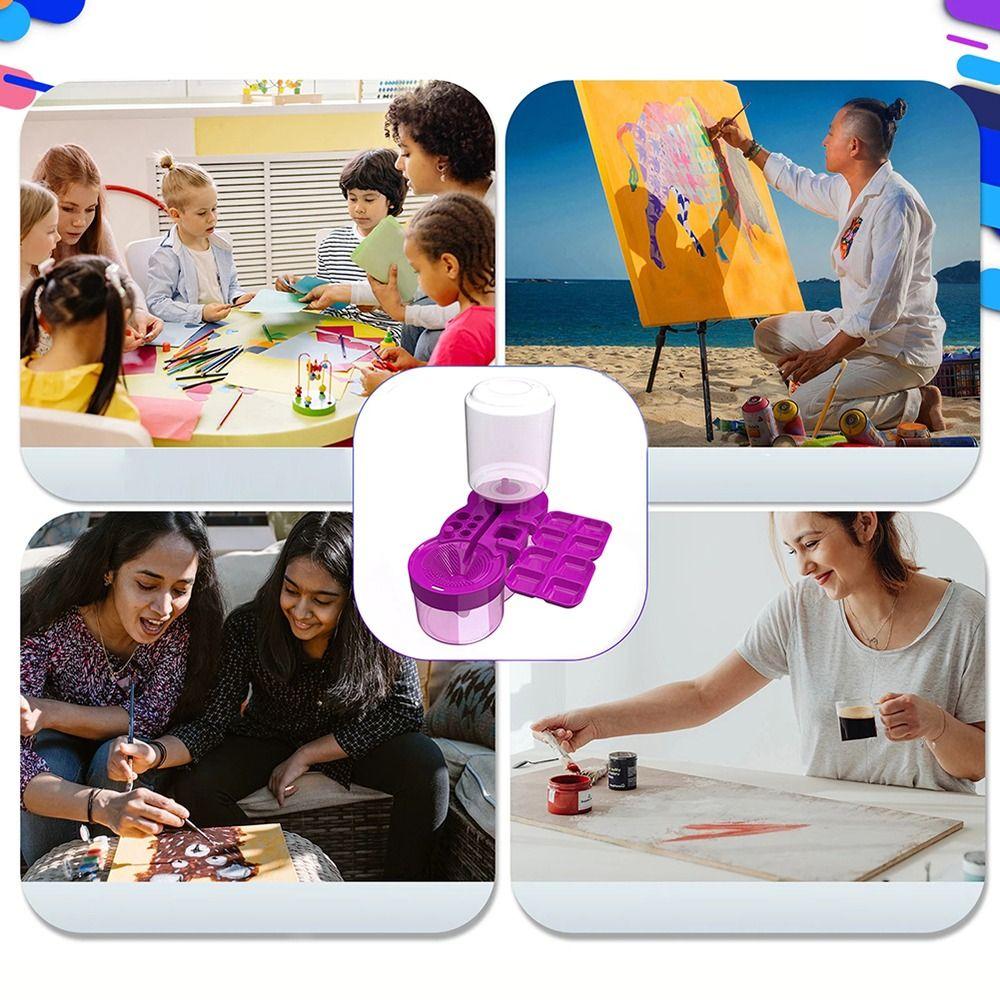 Multi-functional Paint Brush Cleaner Detachable Painting Cleaning Supplies Paintbrush Rinser  Kids