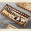 Exquisite Dip Pen Set Wax Stick Set Calligraphy Feather Pen Kit 10Pcs Replacement Nibs for Invitations Letters Writing