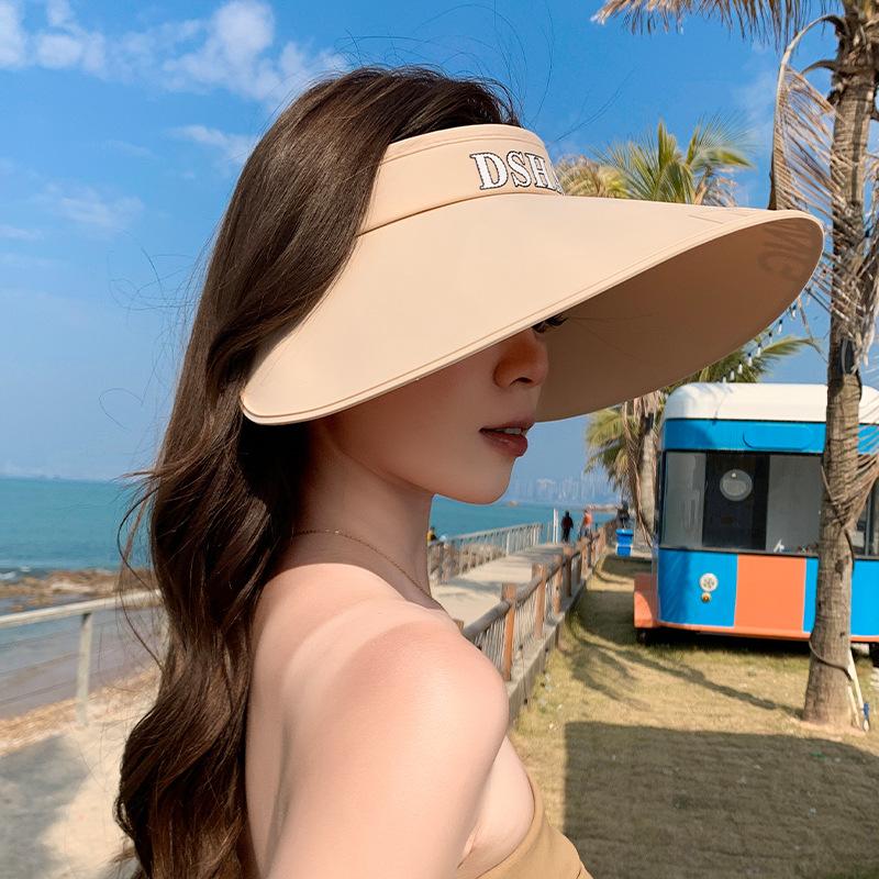Summer UV Beach Sun Hat Cycling Outdoor Sky Top Sun Hat Women's Face Covering Sun Hat