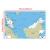 Mappa inglese Mappa Malesia Mappa stradale Pittura su tela Soggiorno Decorazione domestica Materiale scolastico per bambini