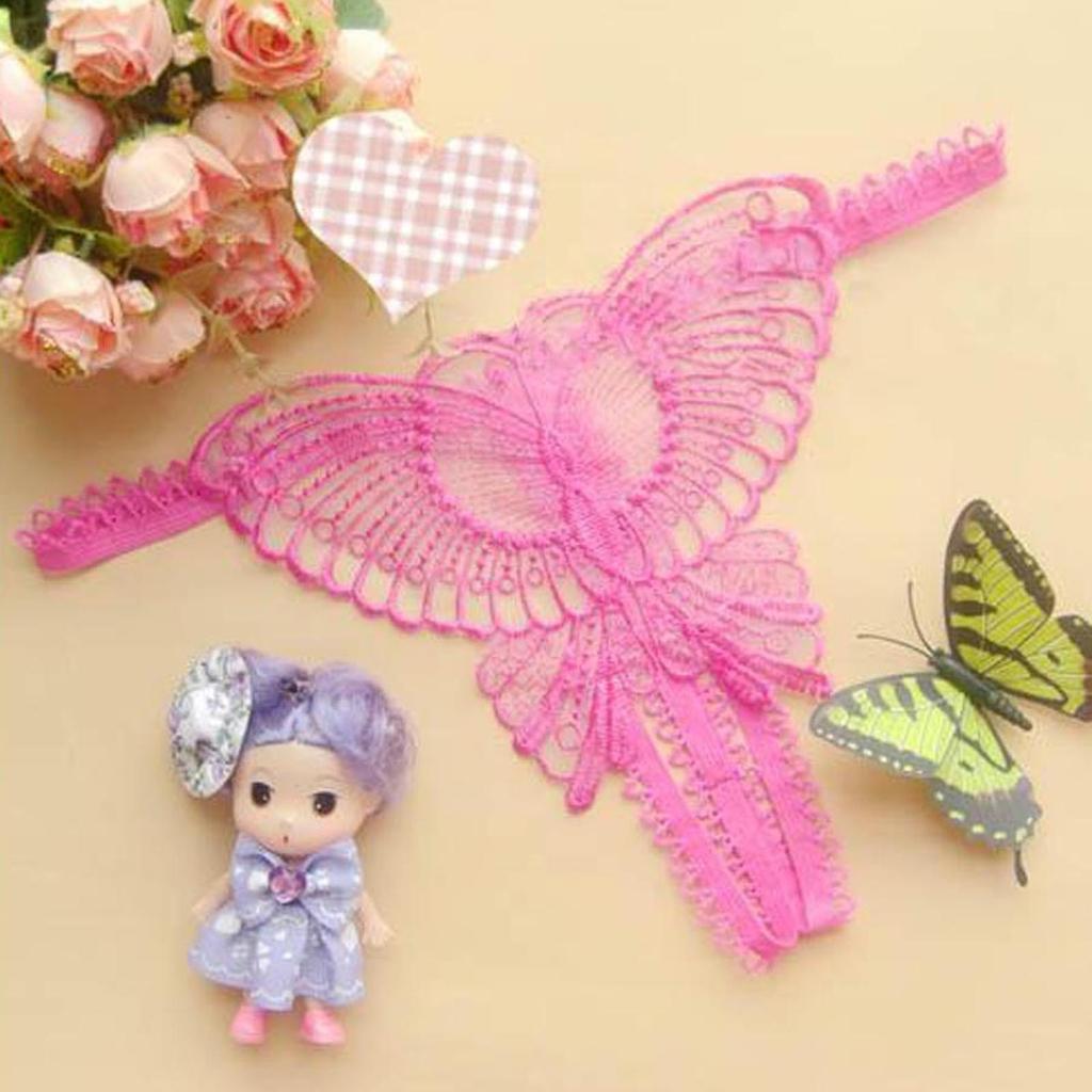 Butterfly Lace Micro Women Open Thongs G Strings Transparent Underwear