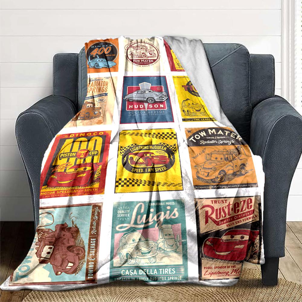 Cars Movie Posters Blanket Soft Throw Blanket For Home Bedroom Bed Sofa Travel Office Solid Christmas Blanket