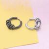 New Men's Trendy Stainless Steel Circle Ear Cuffs - Niche Design