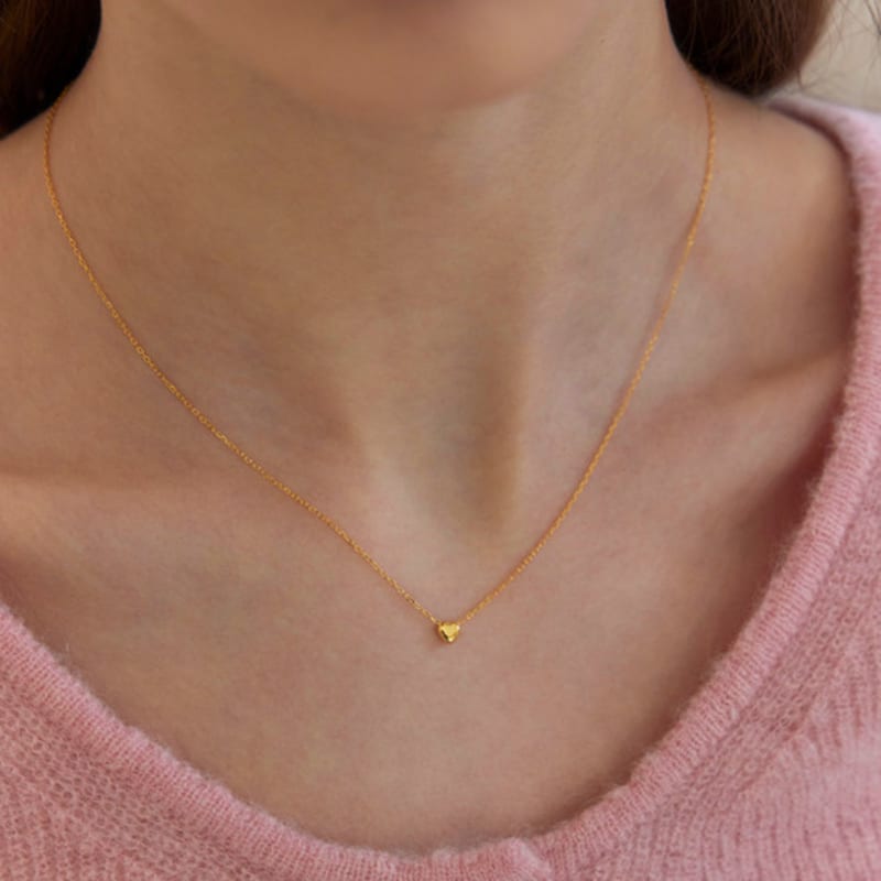 

murmur [925silver]Petit heart necklace gold