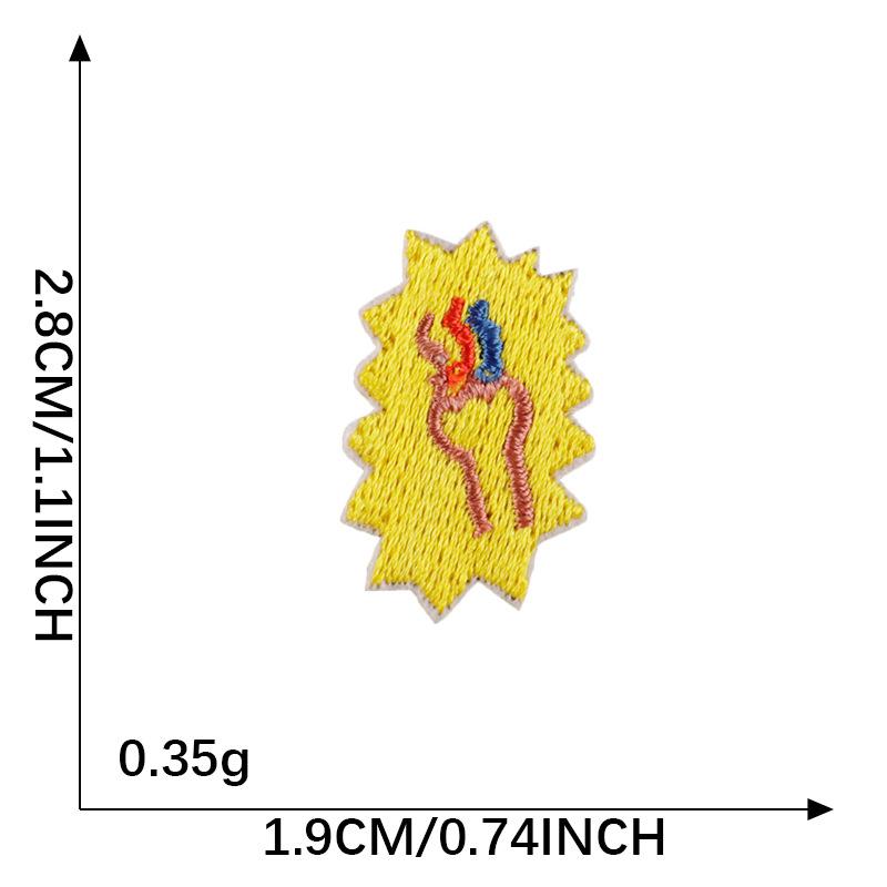 Cartoon Animal & Fruit Embroidered Patch for DIY Accessories and Handbooks