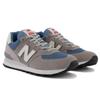 New Balance 574 Grey Navy White Leather Sneakers ML574OW2