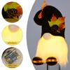 New Autumn Illuminated Maple Leaf Pine Cone Doll Thanksgiving Decor Piece