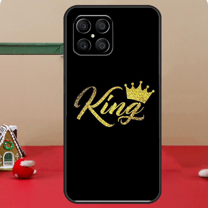 Cute King Queen Crown Case For Honor Magic 8 7 6 Pro Honor 200 400 70 90 Lite X8c X8b X9a X9b X9c X9d Win RT Coque