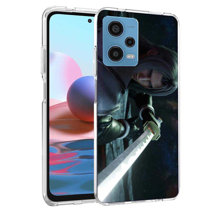 Anime FINAL FANTASY 7 BloodyBeni Phone Case For Redmi Note 13 12 14 15 Pro Plus 13R 11 11T 11E 11S 10 Pro 10S 9 9S Cover Cell Cl