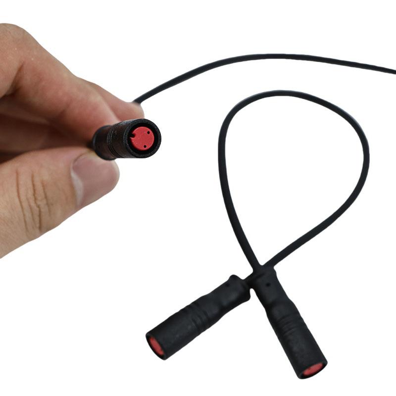 Wasserdicht 0,2m 0,3m m8 2-poliger Kern Elektrisches Fahrrad Stecker Stecker Stecker Stecker Kabel Draht für Ebike Sensor Display