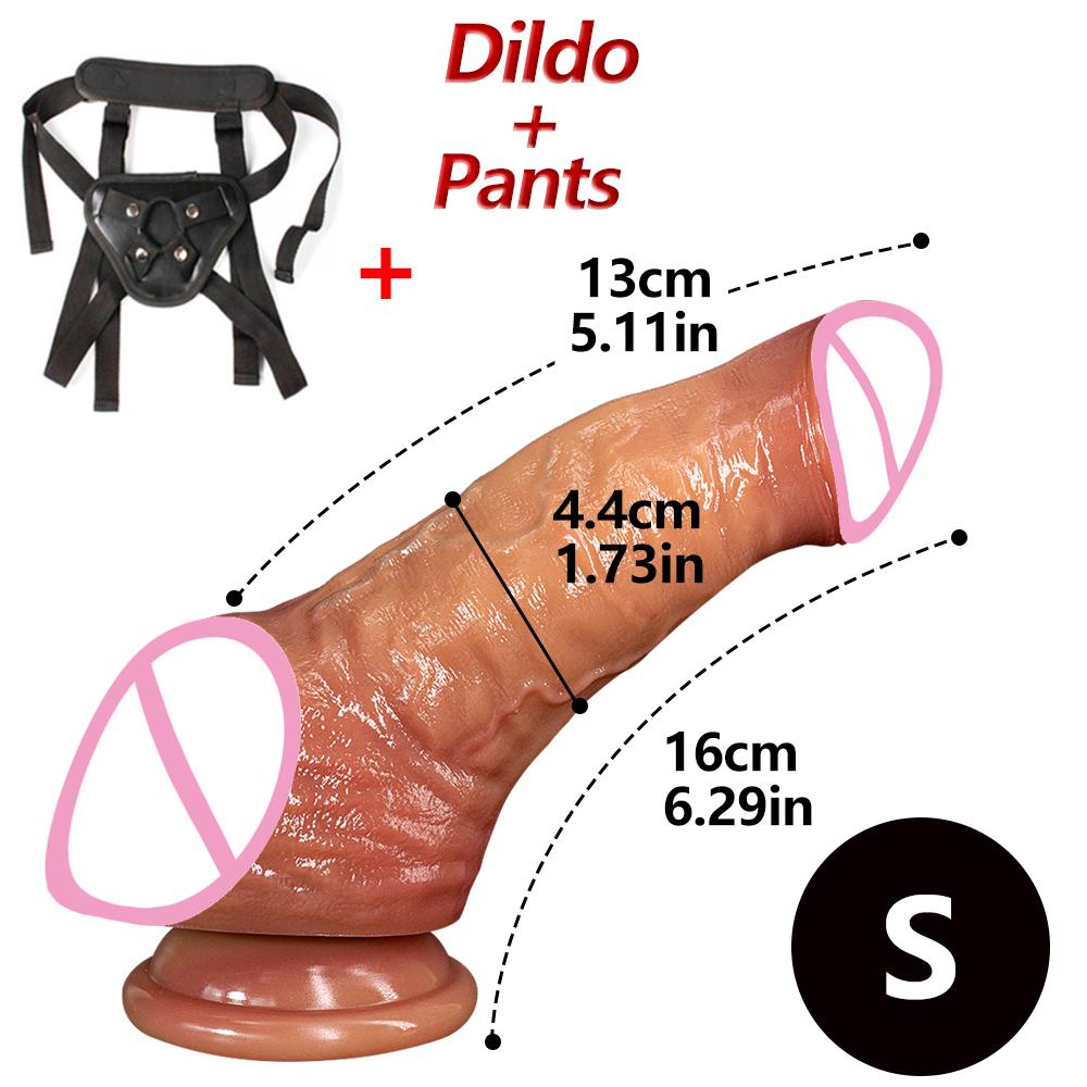 Big Penis Realistic Dildo Super Soft Silicone with Suction Cup Vagina Stimulato G-spot Curved Shaft Sex Toys For Women Men Gay