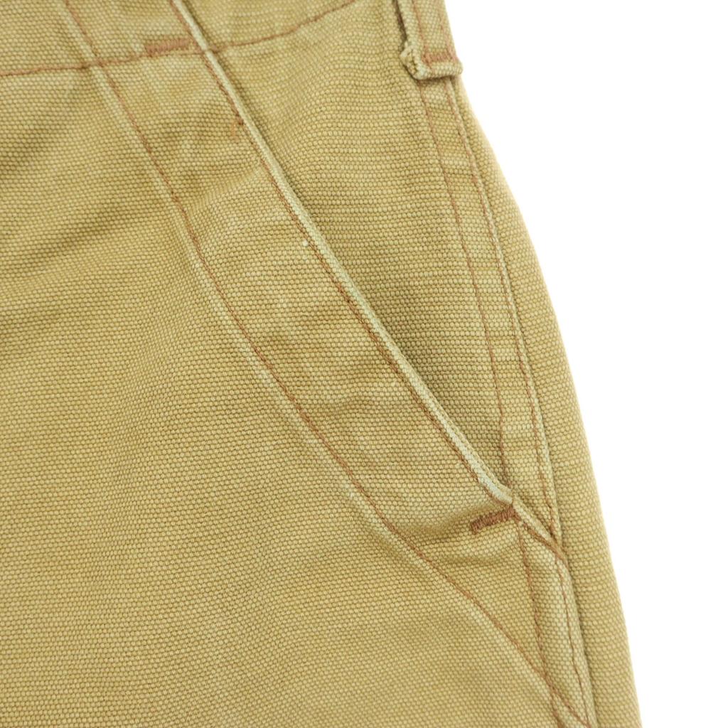 DILLO Made In the USA, Duck Canvas Fabric Animal Pattern Patch Cotton Pants Men's Used