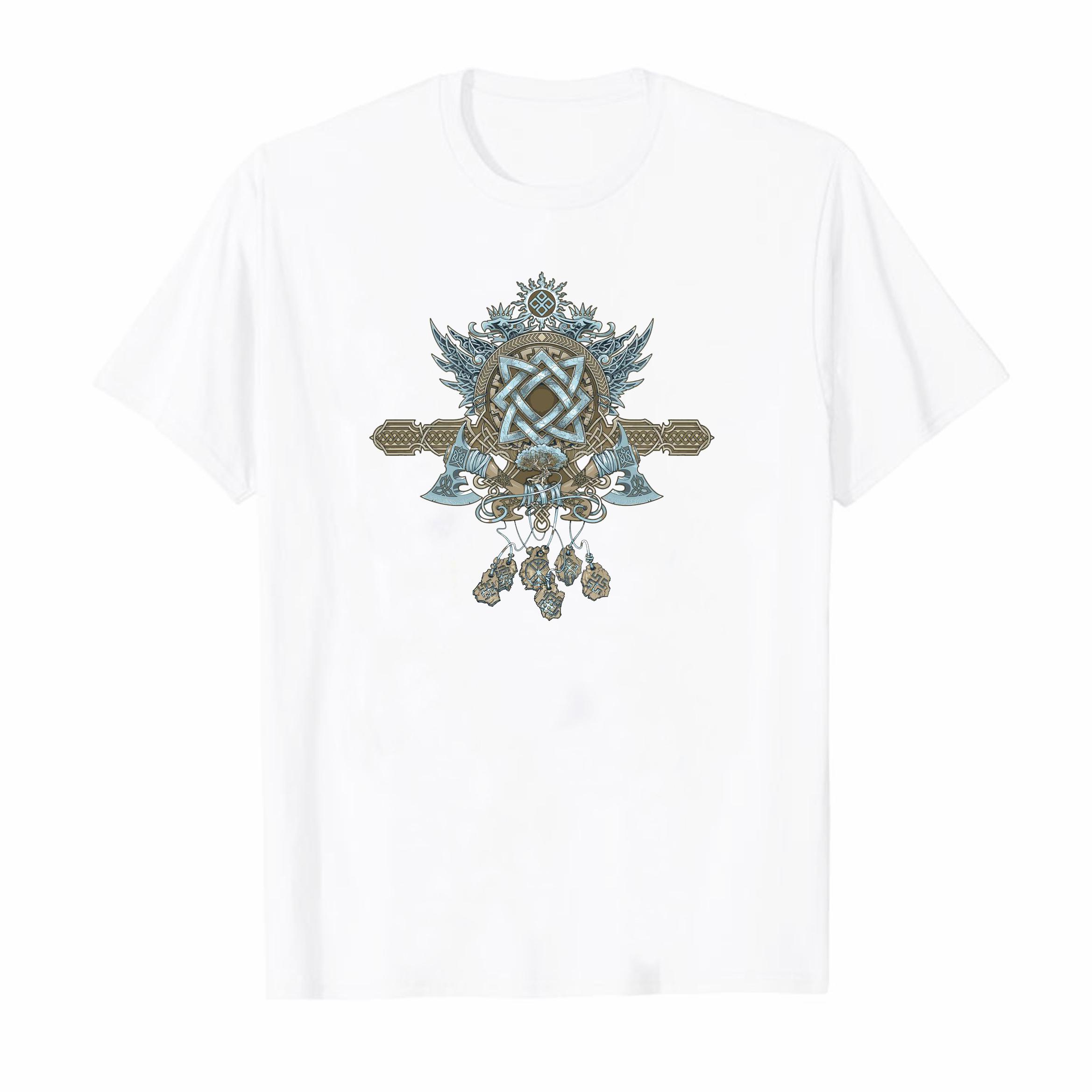 

Slavic Charms Ornament And Amulets TShirt Short Sleeve Casual 100 Cotton ONeck Summer Mens Tshirt Size S3XL S